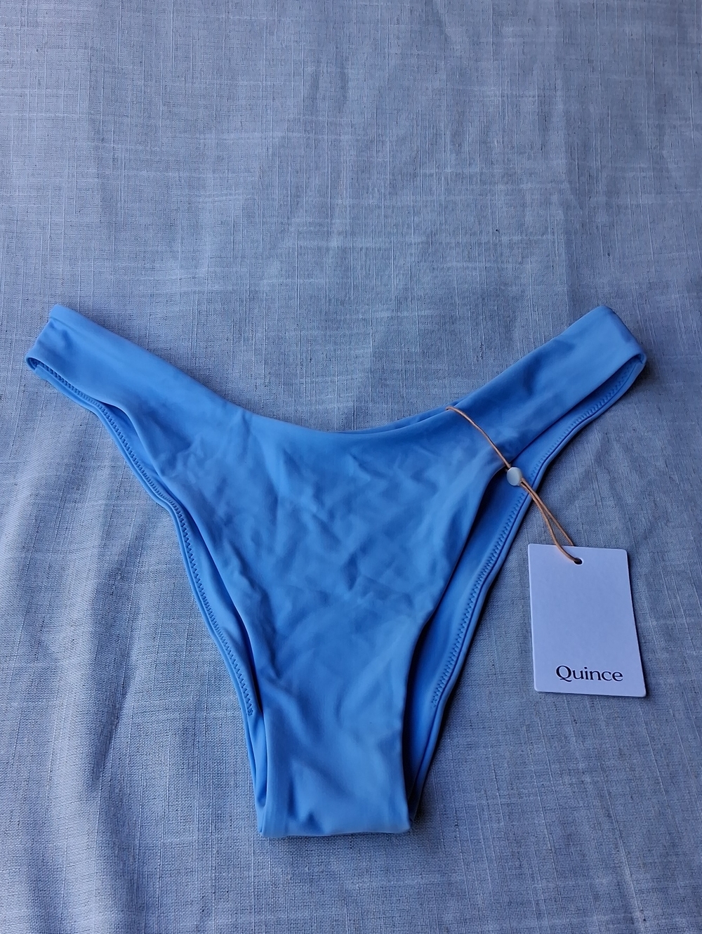 Quince Italian High-leg Clear Blue Sky Bikini Bottom L